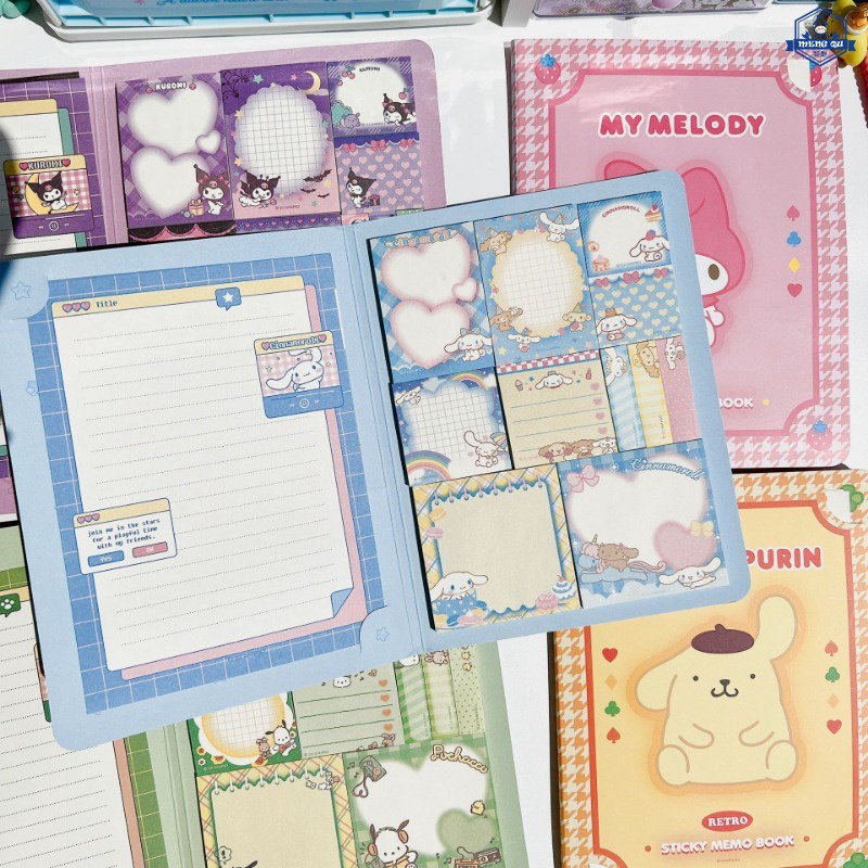 SANRIO สมุดโน้ต ลายการ์ตูน Cinnamoroll Kuromi Melody น่ารัก เหมาะกับของขวัญ สําหรับนักเรียน
