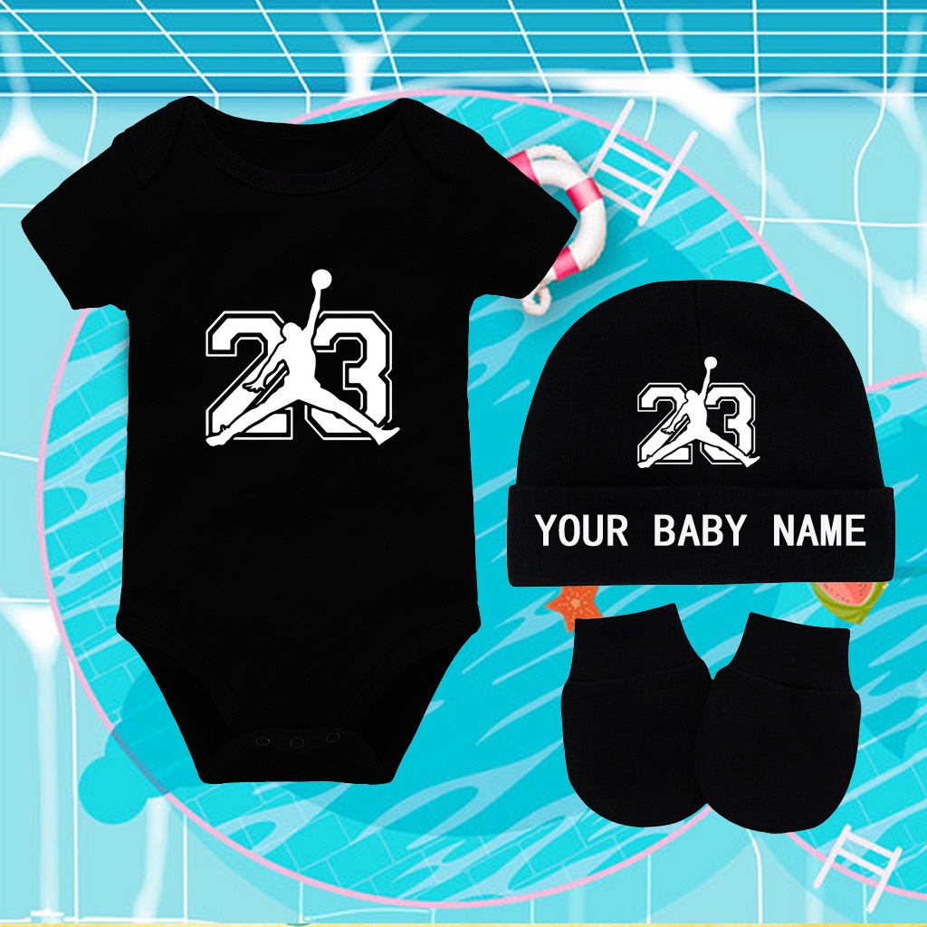 JORDANS ชุดรอมเปอร์สีสันสดใสสำหรับเด็กผู้หญิง ทำจากผ้าฝ้าย100%