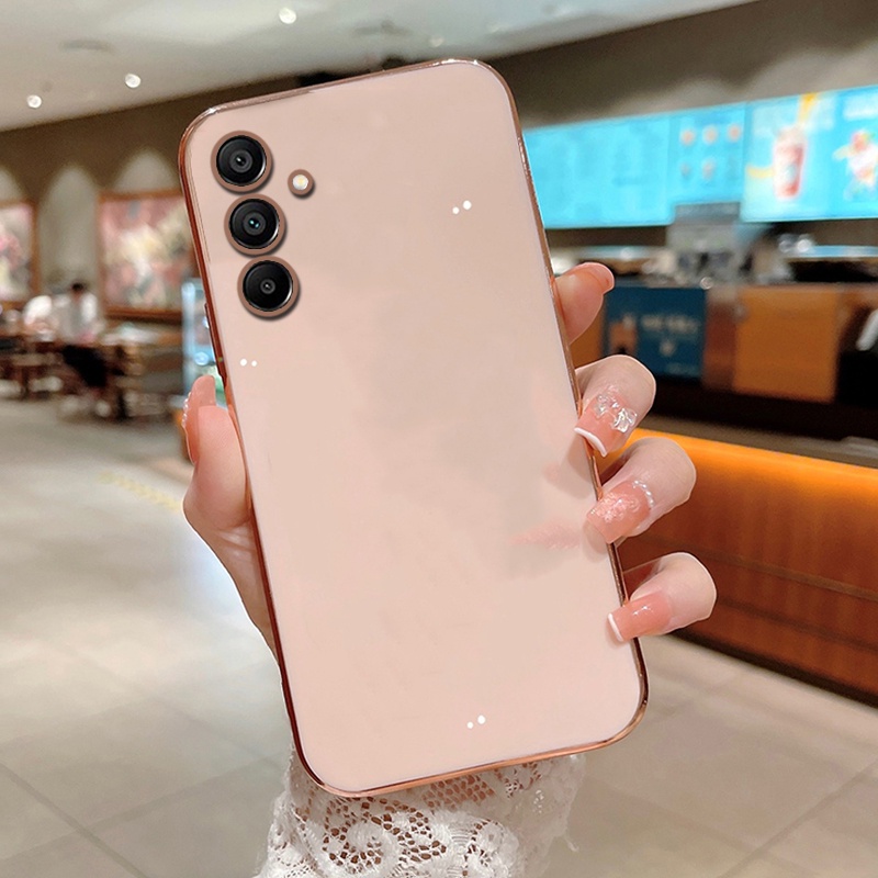 สําหรับ Samsung Galaxy A15 / A15 5G เคสโทรศัพท์มือถือ ซิลิโคนนิ่ม ป้องกันเลนส์ 6D สไตล์ใหม่