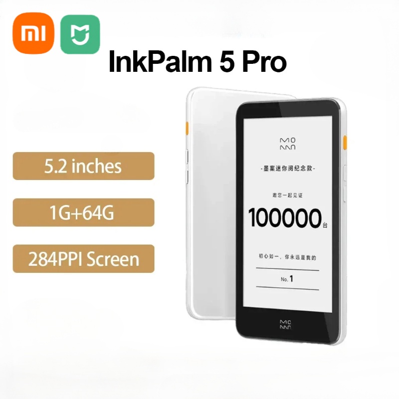 Xiaomi Moaan InkPalm 5 Mini Pro 5.2 นิ้ว E-ink Ebook Ereader Ebook Reader 64GB Android 8.1 284PPI หน้าจอแท็บเล็ต หนังสืออิเล็กทรอนิกส์อัจฉริยะ