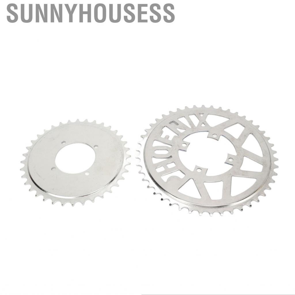 Sunnyhousess Metal Steel 410 Chain Sprocket Flower Disc Set for DIY Scooters Beach Bikes Motorcycle