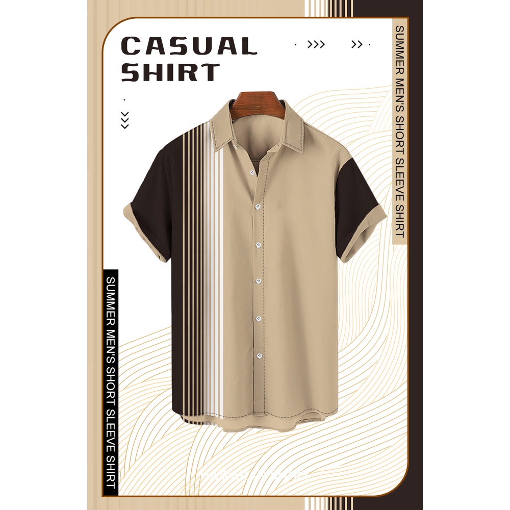 Songkran ใหม่ เสื้อเชิ้ตแขนสั้นลําลอง ผ้าไนล่อน ระบายอากาศ ทรงหลวม น้ําหนักเบา สไตล์วินเทจ แฟชั่นสําหรับผู้ชาย