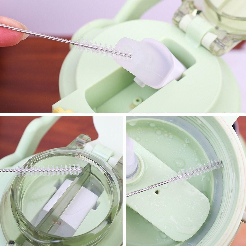 ยัน1 แปรงไนล่อน,ที่มีด้ามยาวนํามาใช้ใหม่ฟางทําความสะอาดแปรง,สแตนเลสครัวแกดเจ็ตครัวเรือนหลอดหลอดเครื่องมือทําความสะ - รูปที่ 7