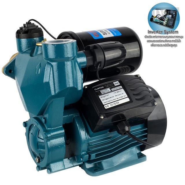 [พร้อมส่ง]🎆 CLINTON ปั๊มน้ำอัตโนมัติ แรงดันน้ำคงที่ 1.5 นิ้ว 1,100 วัตต์
