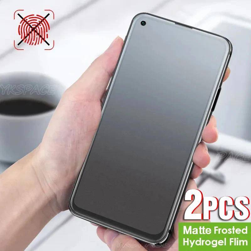 Huawei Enjoy70 NovaY91 NovaY71 Y 91 71 2 ชิ้น 100D Matte Frosted Soft Hydrogel ฟิล์มสําหรับ Huawei E