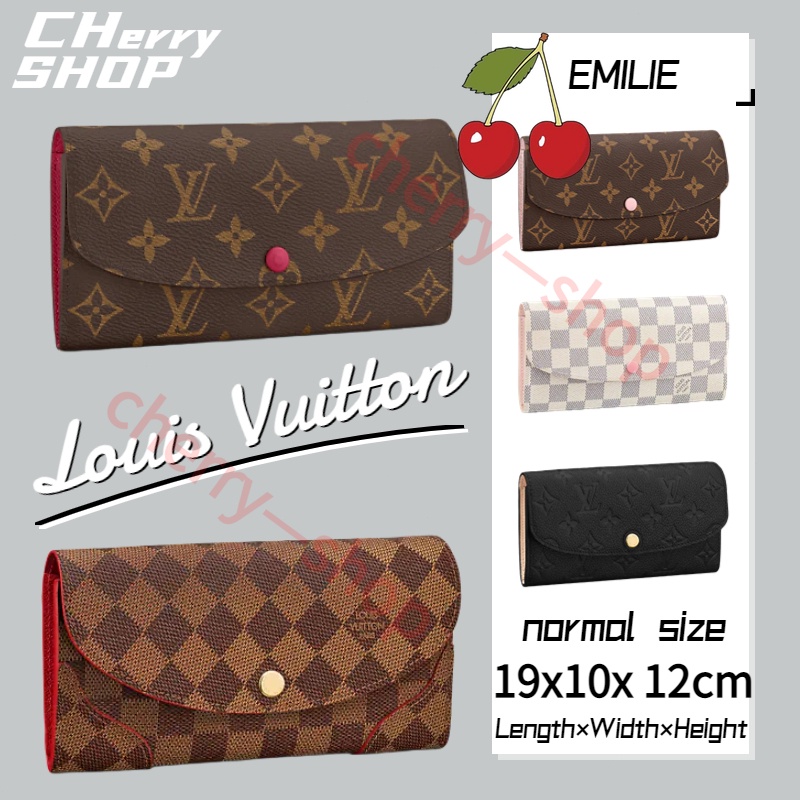หลุยส์วิตตองLouis Vuitton Emilie Wallet กระเป๋าสตางค์ใบยาว LV Wallet