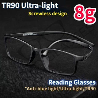 (0 ถึง +400)TR90 แว่นตา กรอบนิ่ม เบาพิเศษ ป้องกันแสงสีฟ้า สําหรับผู้ชาย