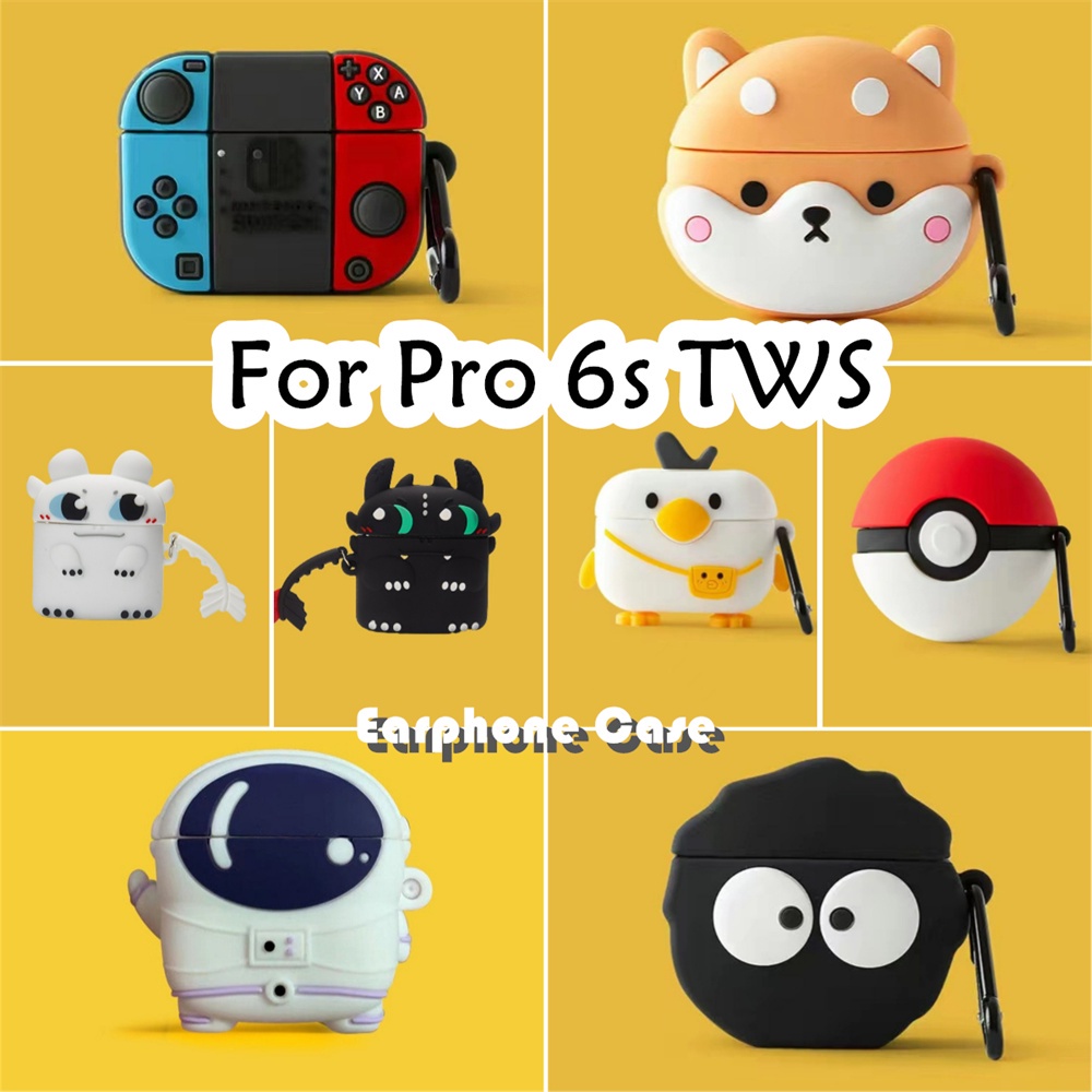 【imamura】เคสหูฟัง ซิลิโคนนิ่ม ลายการ์ตูนอนิเมะ TWS สําหรับ Pro 6s