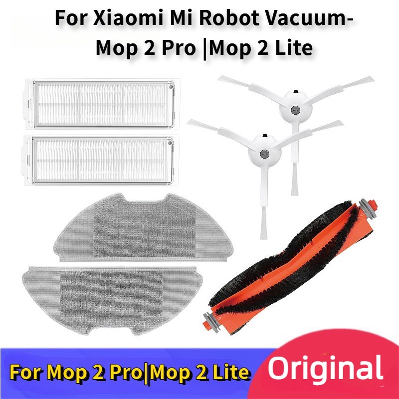 ของแท้ Xiaomi Mi Robot Vacuum Mop 2 Pro / Mop 2 Lite Robot Vacuum Cleaner Accessories MJST1SHW MJSTL Main Side Brush Mop Cloth