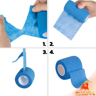 B.F ผ้าล็อค ผ้าพันแผล เทปพันแผลแบบยืดหยุ่น เทปพันออกกำลังกาย ขนาด 4.5m Non-Woven Bandage