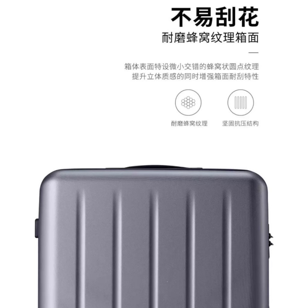 Xiaomi 90 Points กระเป๋าเดินทาง 79.9 ซม. PC นักเรียน แข็งแรง ทนทาน กระเป๋าเดินทางล้อลาก 79.9 ซม. น้ําหนักเบาพิเศษ 20 inches 24 inches 26 inches
