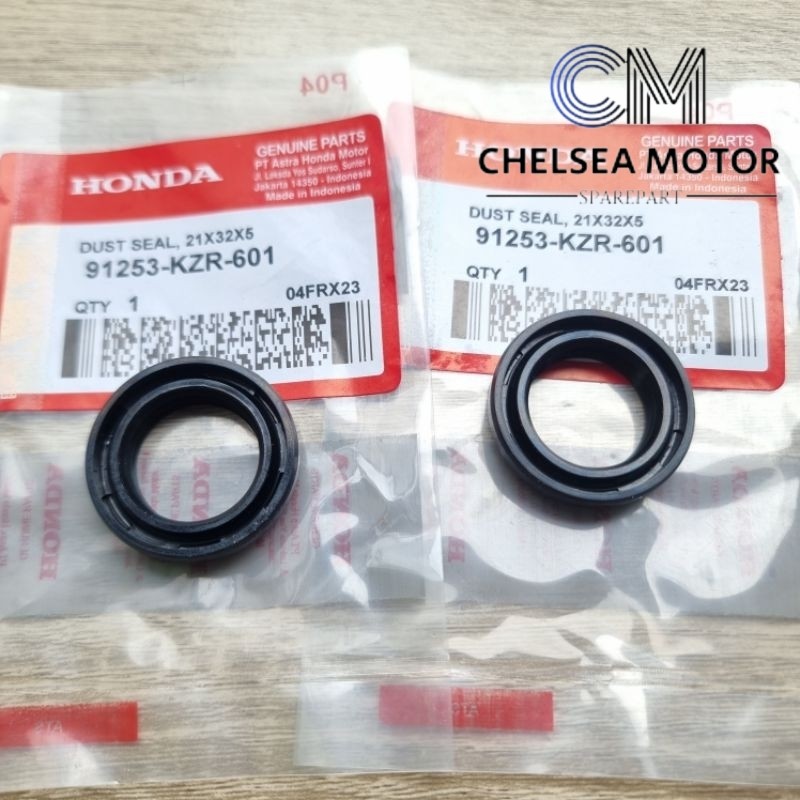 กันฝุ่นล้อหน้า Seal 21x32x5 2 ชิ้น Honda Beat ใหม่ Duluxe K1A Genio KOJ Scoopy Prestige K2F 1 ชุดขวา