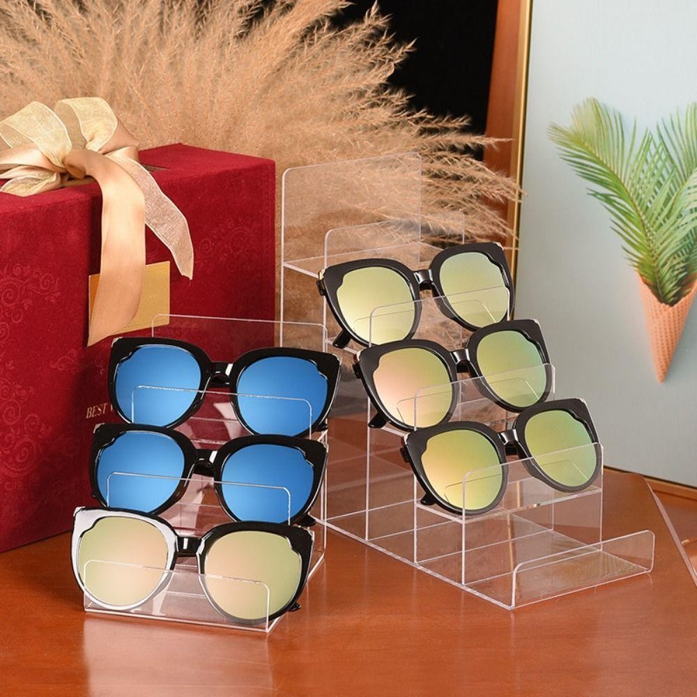 ขาตั้งจอแสดงผลกระเป๋าสตางค์ SOLARLINX, Multilayer Simple Wallet Glasses Storage Rack, Practical Space Saving Black Acrylic Display Stand Desktop ราคา ถูกที่สุด ดีลบีเคเค แกลเลอรีภาพที่ 9