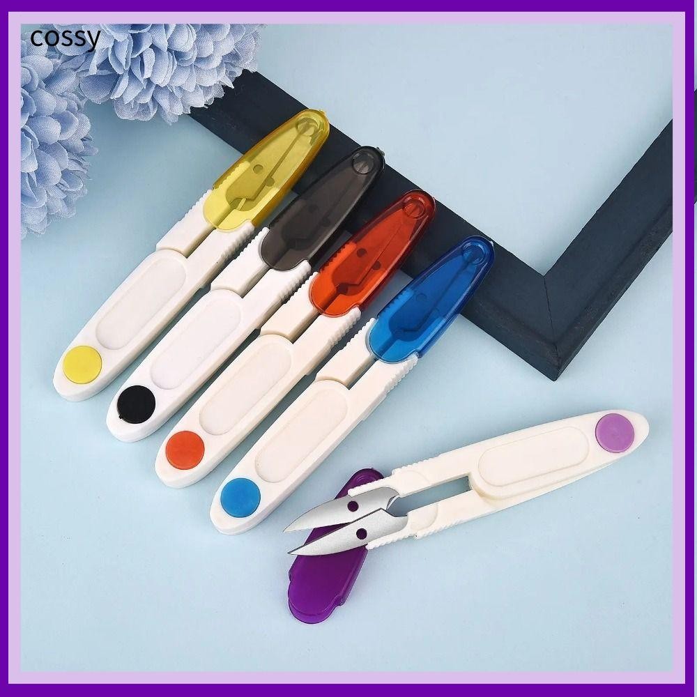 กรรไกร รีบาวด์ อัตโนมัติ, เทปโปร่งใสครอบคลุมตัดด้ายปลายเสี้ยนกรรไกรขนาดเล็กรูปตัวยู, สแตนเลสบ้านที่มีสีสันตัดเสื้อกรรไกร