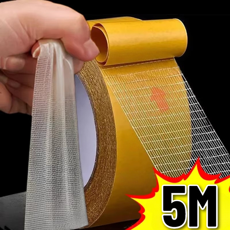 [ร้อน] เทปกริดสองหน้า - เทปตาข่ายโปร่งแสงสําหรับงานหนัก - เทปกาวทรงพลังความหนืดสูงกันน้ํา
