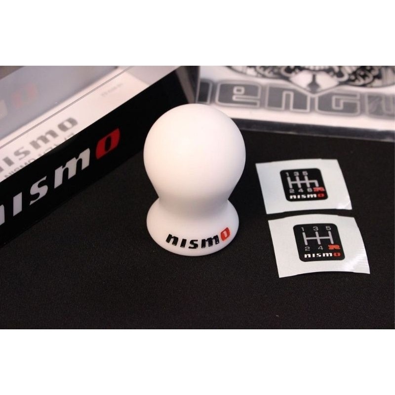 หัวเกียร์ NISMO Superlene White and Black แท้ ญี่ปุ่น สีขาว ดำ ของแรร์ หายากมาก หัวเกียร์ นิสโม ของแ