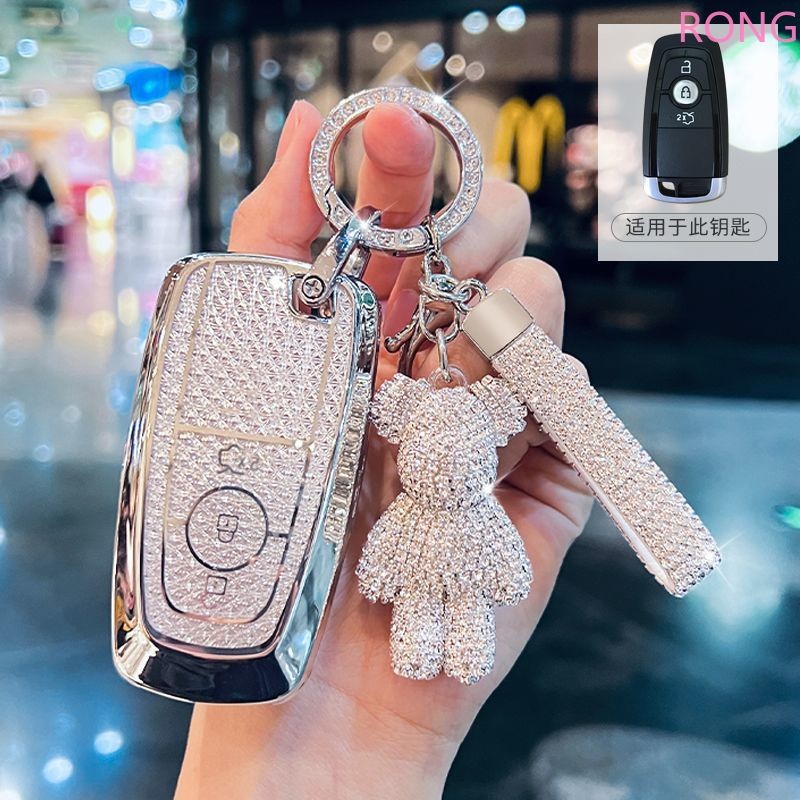 Soft TPU ฝาครอบกุญแจรถกระเป๋ากุญแจสําหรับ Ford Mondeo Fusion Mustang Explorer Focus F150 F250 F350 Escape Lincoln อุปกรณ์เสริม