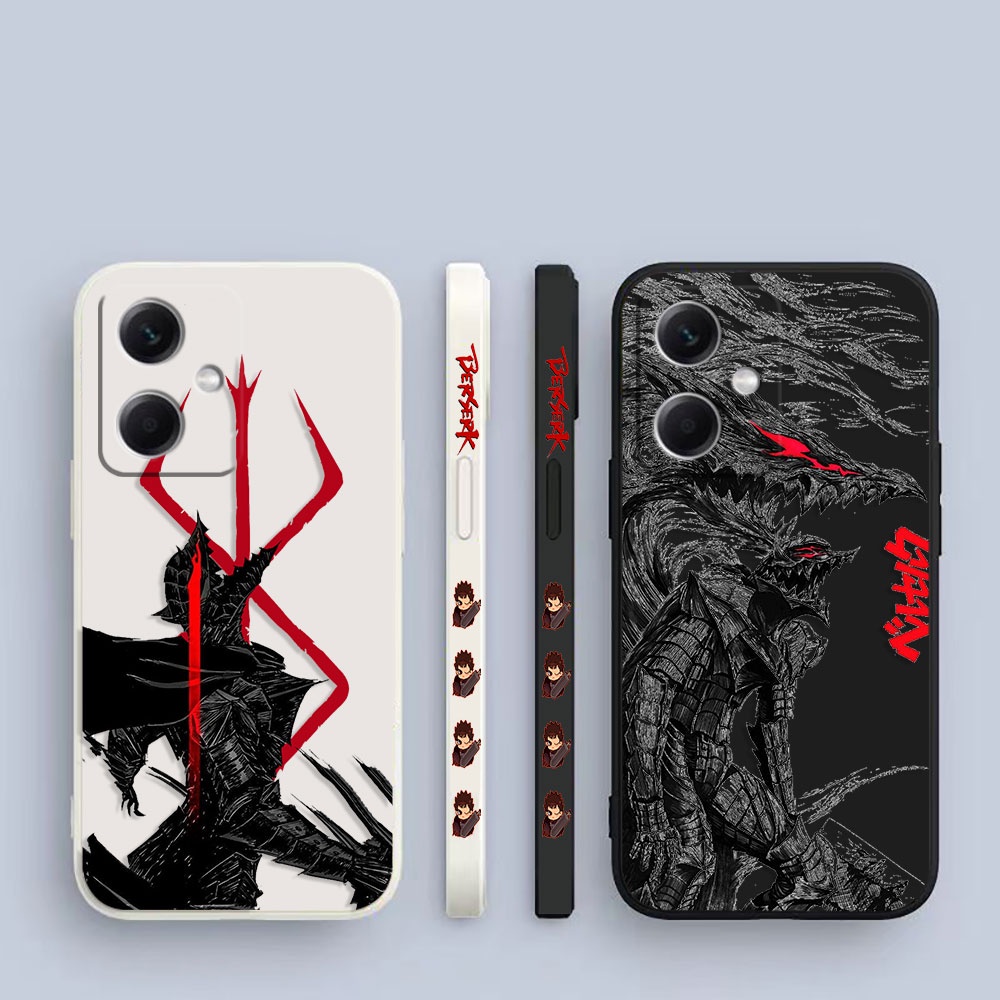 เคสโทรศัพท์มือถือ ซิลิโคน ลายอะนิเมะ Guts Berserk Dragon Side สําหรับ XIAOMI REDMI Note 12 11 10 9 8 7 T S X A I POCO M4 M3 M2 Pro Max Lite 5G