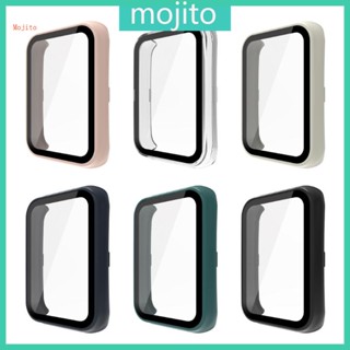 Mojito ฟิล์มกันรอยหน้าจอนาฬิกาข้อมือ พร้อมเคสกันชน สําหรับ Band 2