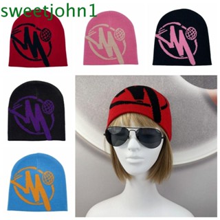 Sweetjohn หมวกบีนนี่ พิมพ์ลายตัวอักษร Minus Two Beanie Y2k สไตล์ฮิปฮอป ฮาราจูกุ สตรีท