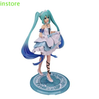 Instore โมเดลตุ๊กตาฟิกเกอร์ Miku Hatsune Kawaii Miku Hatsune ขนาด 20 ซม. สําหรับตกแต่งโต๊ะ