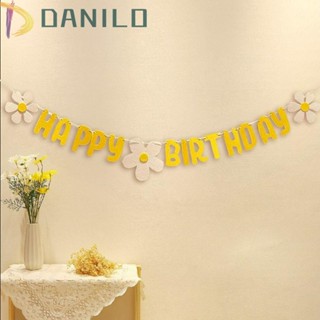 Danilo แบนเนอร์แบนเนอร์ รูปเด็กทารก ไม่ใช่ผ้าทอ สําหรับแขวนตกแต่งบ้าน วันเกิดเด็กผู้ชาย