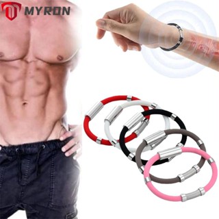 Myron Titanium Detox LympUnclog สายรัดข้อมือซิลิโคน กันเหงื่อ สําหรับเล่นกีฬา