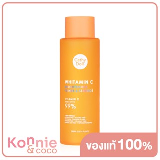 Cathy Doll Whitamin C Brightening Toner Essence 300ml เคที่ ดอลล์ โทนเนอร์และเอสเซนส์ในหนึ่งเดียว สูตรวิตามินซี.