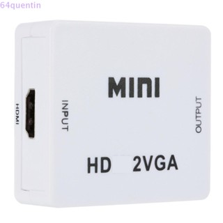 Quentin อะแดปเตอร์แปลงสัญญาณ HDMI เป็น VGA 1080P พร้อมเสียง สําหรับ XBOX360 Blu-ray DVD HD กล่องโปรเจคเตอร์ CRT