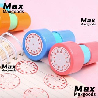Maxg นาฬิกา แสตมป์ อุปกรณ์การเรียน แสตมป์ ของเล่นเด็ก เครื่องช่วยสอน นาฬิกาหน้าปัด