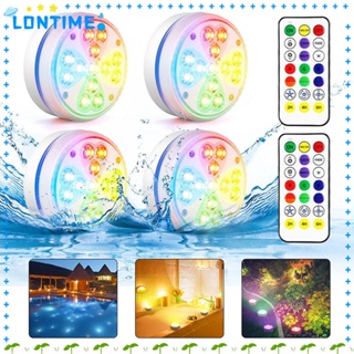 Lontime ไฟ Led ติดสระว่ายน้ํา กลางแจ้ง ในร่ม รีโมตคอนโทรล