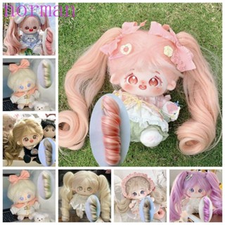 Norman BJD SD ตุ๊กตาผมหางม้า วิกผมหางม้า ผมยาว หยิก สีม่วง DIY