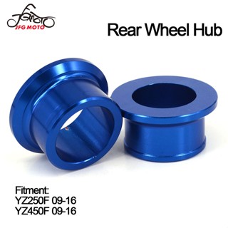 JFG moto New CNC Blue Anodized Rear Wheel Hub Spacers For Yamaha YZ250F YZ450F 2009-2016