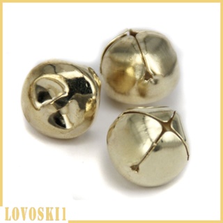 [Lovoski1] กระดิ่งเหล็ก 15 มม. สีทอง สําหรับทําเครื่องประดับ DIY แพ็คละ 100 ชิ้น