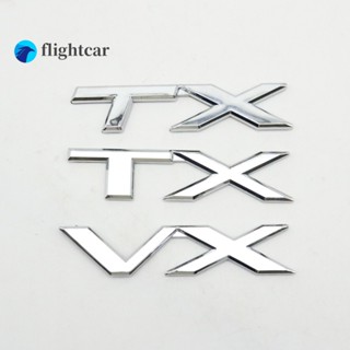 Flightcar สติกเกอร์โลโก้ VX TX ลายโลโก้ตัวอักษร สําหรับติดท้ายรถยนต์ Land Cruiser Prado