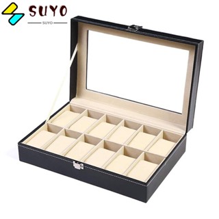 Suyo กล่องลิ้นชักเก็บเครื่องประดับ นาฬิกา 12 ช่อง