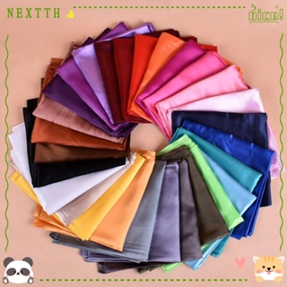 Nextth ผ้าโพกหัว ผ้าพันคอ ผ้าซาติน ทรงสี่เหลี่ยม ขนาด 90*90 ซม. สําหรับผู้หญิง