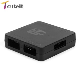 Tcuteit อะแดปเตอร์แปลงฮับพัดลม RGB 5V เป็น 12V 3 Pin เป็น 4 Pin ARGB