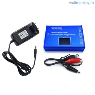 Wu BC-4S15D เครื่องตรวจจับแรงดันไฟฟ้าแบตเตอรี่ลิเธียม Lipo หน้าจอ LCD