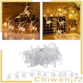 [Chiwanji2] สายไฟ LED รูปกวางเรนเดียร์ สําหรับตกแต่งปาร์ตี้คริสต์มาส