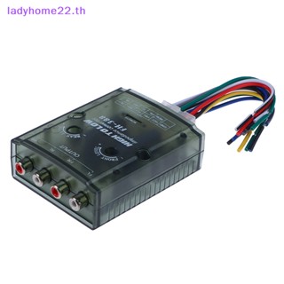 Doulady ตัวแปลงสัญญาณเสียงสเตอริโอ 12V 4 ช่อง เป็นต่ํา สําหรับรถยนต์ TH