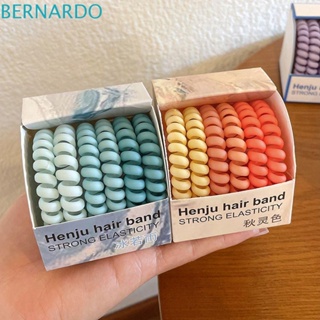 Bernardo ยางรัดผมเรซิ่น เข้ากับทุกการแต่งกาย แฟชั่นสําหรับผู้หญิง 6 ชิ้น ต่อกล่อง