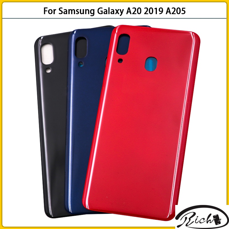 ใหม่ เคสพลาสติก ปิดด้านหลังแบตเตอรี่ แบบเปลี่ยน สําหรับ Samsung Galaxy A20 A205 A205F SM-A205F A20