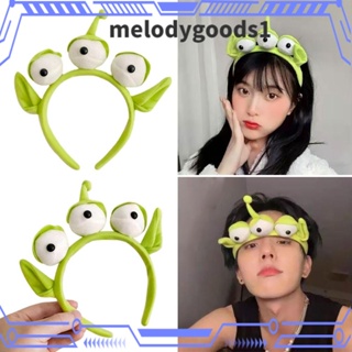 Melodygoods1 เอเลี่ยน สีเขียว ที่คาดผม เสื้อผ้า อุปกรณ์เสริม ยางยืด ลูกตา ที่คาดผม ตุ๊กตา