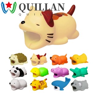 Quillan ตัวถนอมสายชาร์จ USB ลายการ์ตูน สําหรับตุ๊กตา