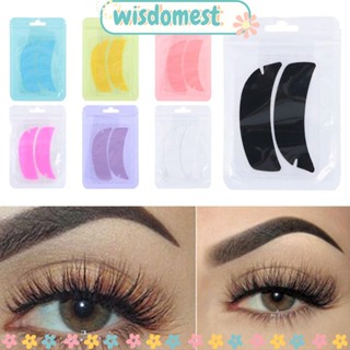 WISDOMEST แผ่นซิลิโคนแปะใต้ตา ใช้ซ้ําได้ ป้องกันริ้วรอย สําหรับแต่งหน้า