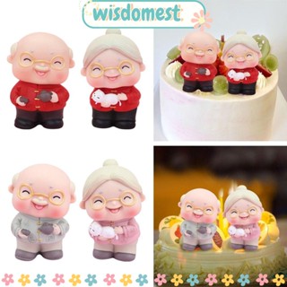 Wisdomest Longlife ตุ๊กตาเค้ก ขนมหวาน คุณยาย สําหรับตกแต่งเค้กวันเกิด