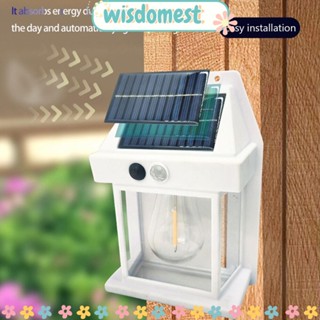 Wisdomest โคมไฟทังสเตน พลังงานแสงอาทิตย์ สําหรับติดตกแต่งผนังบ้าน สวน