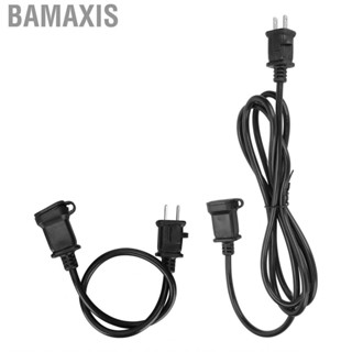 Bamaxis US Power Extension Cord With Fuse And  Cover 2 Pin Male/Female C