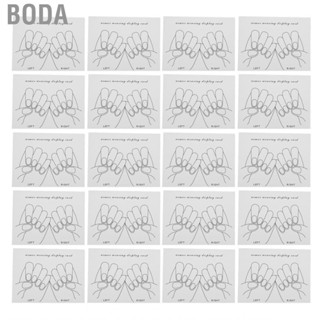 Boda 20PCS Nail Art Display Cards Finished Fake Nails Photo Tool Design